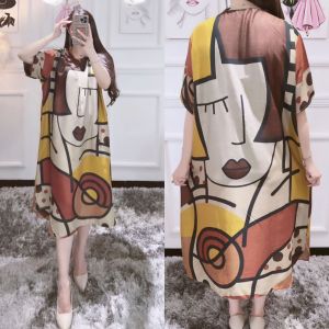 DRESS JENGKELIN SIZE JUMBO BUSUI FRIENDLY BAHAN RAYON SUPER ADEM DAN HALUS MOTIF BARU BESR SELLER TERLARIS
