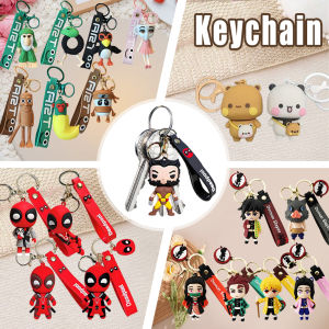 Bandai | Tung Tung Sahur Brainrot Animals Keychains for Accessories Funny Sigma Skibidi Rizz Cat Silly Meme Keyrings Fans Friends Gifts