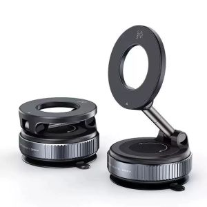 360° Rotating Vacuum Magnetic Car Phone Holder New Model Dashboard Glass Mount Multi-Scenario Automotive Navigation Stand
