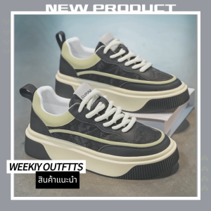 QDshop งานปัง รองเท้าผ้าใบแฟชั่นผู้ชาย งานเสริมส้นแฟชั่นใหม่ Detail เรียบแต่โก้ สวมใส่สบายเท้า งานสวยดูดีสุดๆ รุ่นนี้แต่งตัวง่ายมาก ไม่ว่าใส่ไปไหนก็สะดวก พิกัดในตะกร้า