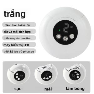 Máy Cắt Và Mài Móng Điện TINSOL 2 Trong 1 Có Đèn - Máy Cắt Và Đánh Bóng Móng Tự Động Để Chăm Sóc Móng