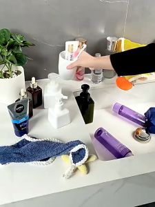 Bathroom Shelves ชั้นวางของในห้องน้ำ ชั้นวางของเข้ามุม ติดผนัง ชั้นวางของห้องน้ํา