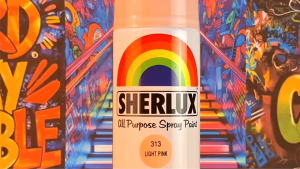 [BUNDLE OF 12PCS LESS 10%] Sherlux All Purpose Spray Paint - Quick Drying Acrylic Lacquer Light Pink