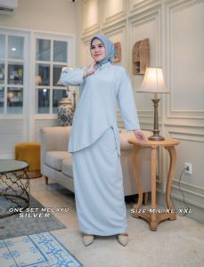 Set kurung melayu / setelan baju kurung / baju melayu / seragaman pesta