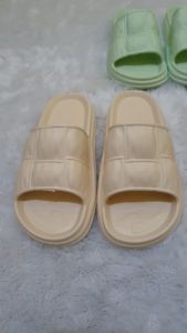 Sandal Selop Lucu Cewek Model Kotak Kotak Karet Jelly Eva Empuk Anti Licin Purnadi P02 Green Hijau