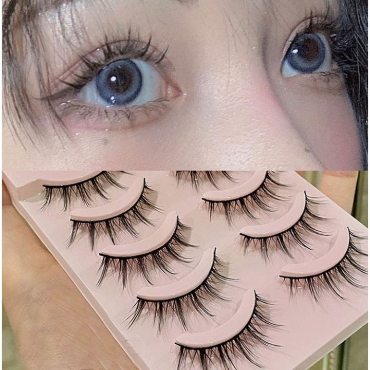 5 Pairs Multipack 6D Mink False Eyelashes Natural Makeup Lash Extension ...