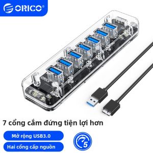 ORICO | Hub Mở Rộng USB 3.0 Trong Suốt 1 ra 4
