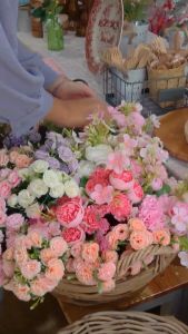 Buket Bunga Palsu Mawar Peony Artifisial/Rose Peony Artificial Bouquet Flower/Bunga Dekorasi Hantaran Seserahan Fotoprops