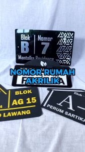 NOMER RUMAH AKRILIK / NOMOR RUMAH AKRILIK 30 X 18