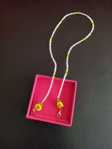 Kalung tali gantungan strap masker mote bunga matahari souvenir bingkisan hampers