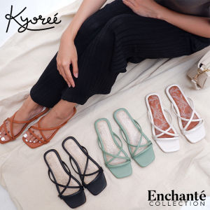 Kyoree Peony Sandal Flat Wanita - Sandal Printing