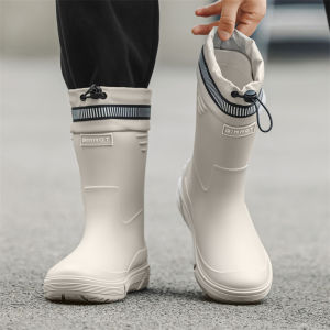 LEKEN | Waterproof Anti-slip Durable Mens High Boot Rain Shoes
