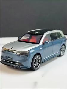 MAKEDA | 1:24 Scale AITO M8 NIO ES8 Car Toy Models Alloy Diecast Doors Opened Pull Back Sound Light Simulation Vehicles for Kids Gifts