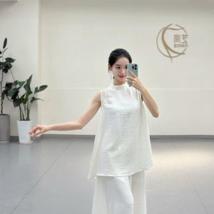 Bộ Đồ Tập Khiêu Vũ Cổ Điển Không Tay Rộng Rãi Cho Nữ Bộ Đồ Khiêu Vũ Hiện Đại Giản Dị Thường Ngày Của Thương Hiệu Dance out Flying