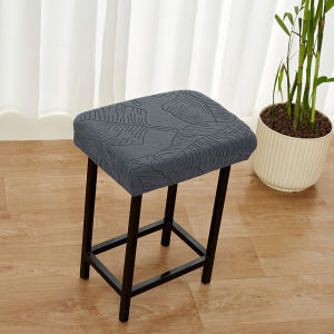 1PC Lá Jacquard Ghế Vuông Bọc Ghế Co Giãn Màu Trơn Phong Cách Hiện Đại Polyester Bọc Cho Phòng Khách Nhà Bếp Thanh