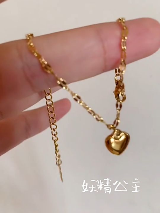 ทองคำ 99.99% ทองแท้ๆทั้งเส้น รักผู้หญิงสร้อยข้อมือของขวัญสุภาพสตรี