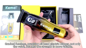 【COD】Kemei KM-709A Alat Cukur Rambut Elektrik Hair/clipper cukur rambut Kemei/Clipper Trimmer 6500RPM Alat Pencukur Kumis Jenggot Professional pemotong rambut Original Layar LED besar dengan