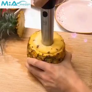 Pisau Nanas Alat Potong Nenas ANANAS Pineapple Cutter Stainless Steel ANTI KARAT Pineapple Corer Peeler Slicer Parutan Pengupas Stenlis bisa utk Semangka Pepaya Nangka Labu Apel Lemon Mangga buah buahan Besar