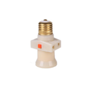 Integrated E27 Lamp Holder Socket with Switch Home Use Thread Screw Type Converter Multi Purpose Spiral Lamp Base