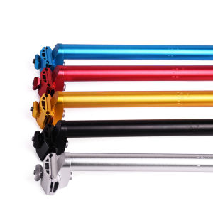 Bicycle Seat Post 25.4x300mm Seat Post Aluminum Seat Tube Color Dead Fly Seat Post Saddle Tube Bicycle Sandblasted Seat Tube