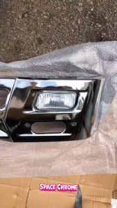 BUMPER CHROME BUMPER IX8 3TON 1TON LORI ACCESSORIES 168CM 197CM BUMPER CHROME TRUCK LORI CHROME HYBRID UNIVERSAL