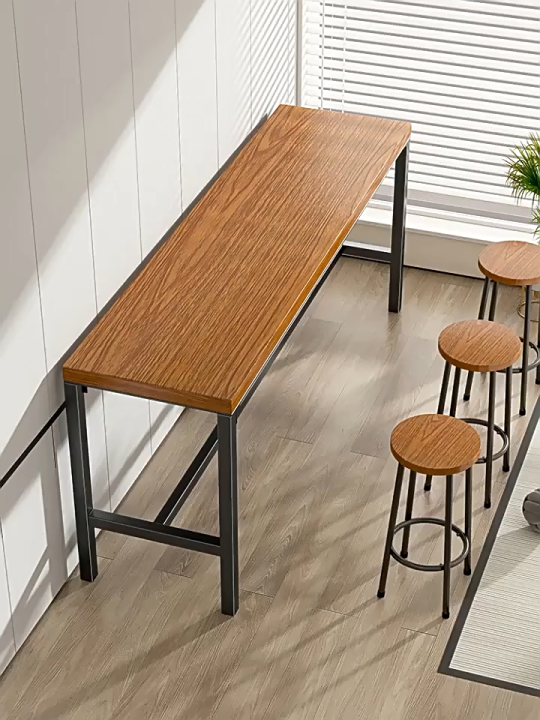 Long Bar Table 160/180cm High Bar Stool Dining Table Simple Bar