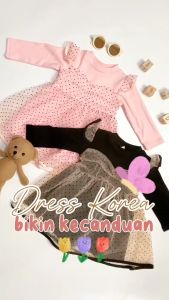2-5 Tahun I Dress Korea Kyung Soon Style / Dress Import Korea Korean Style Casual Anak Perempuan Kios Balita Fawa