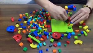 multi function lego table with 300 pieces lego  - Preschool Children birthday Gift