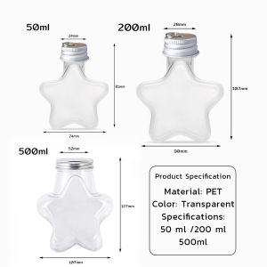 LoviRa Star Shape Bottle Creative Gift Origami Cup DIY Handmade Birthday Gift 50ml 200ml 500ml