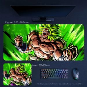Bandai | Anime Dragon Ball High-Quality Printed Leather Mouse Pad for Mens Office Large Size Non-slip Keyboard Pad Decorative Table Mat