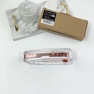 SAMOYED HD-50 SS Stapler / Stepler / Alat Staples / Hekter / Jepretan / Jetrekan Fancy Akrilik Transparan / Bening