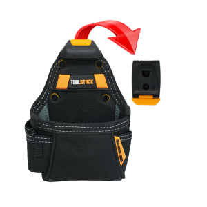 TOOLSTACK Mini Toolkit Quick-Hang Work Tools Bag Carpenter Pocket Tool Pouch Nails & Screwdriver Waist Pouch Utility Storage Bag