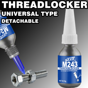 JXVX 10ml Quickly Cured ThreadLocking Agent Industrial Thread Sealant Anaerobic Adhesive Oil-Resistant Corrosion-Resistant and Anti-Loosening GlueSuitable for nuts bolts fasteners and metal1-10pcs.