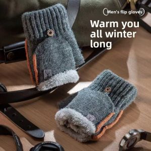 JIFANPAUL | Warm Winter Gloves Cotton Wool Fingerless Gloves