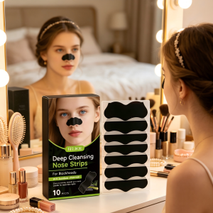 EELHOE | EELHOE Nose Strips Blackhead Remover Shrink Pores Deep Facial Cleansing Clogged Pores Cleanser Bamboo Charcoal Nose Pore Strips