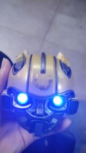 Bumblebee Portable Bluetooth Speaker Wireless Subwoofer FM Radio USB MP3 TF Mini Bluetooth 5.0 Speaker Music Sound Box with LED Light Christmas Gift
