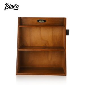 BINCOO ชั้นวางที่เก็บอุปกรณ์ทานอาหารกาแฟแถบเครื่องมือกาแฟชั้นวางของภายในบ้านอิตาลีที่เก็บอุปกรณ์ทานอาหาร