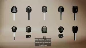 Jingyuqin Đa Năng Transponder Chìa Khóa Xe Ô Tô Fob Vỏ 1/5/10 Chiếc ABS + Chìa Khóa Kim LoạiDIY KD Xhorse VVDI JMD Chìa Khóa Đầu Vỏ