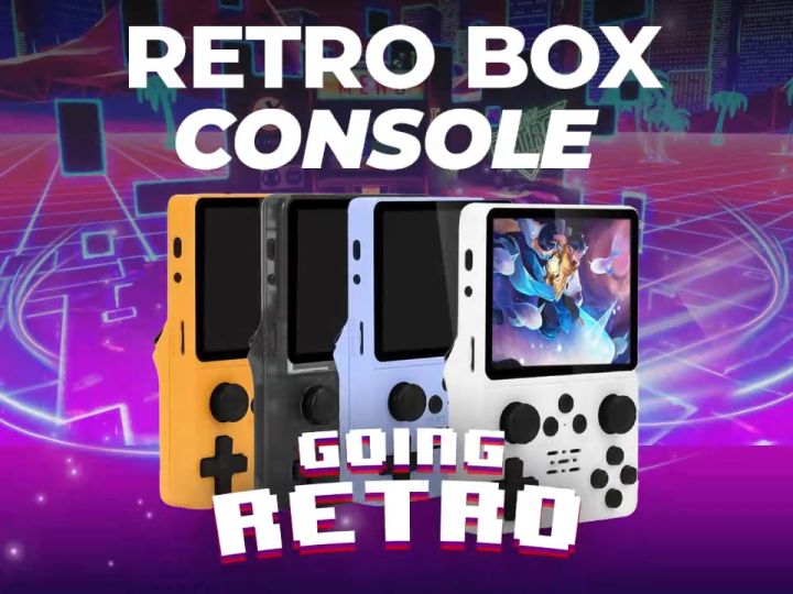 Retro Box Console Handheld Video Game Console Linux System 3.5 Inch IPS  Screen Portable Pocket Video Player 64GB built in 15,000 Games