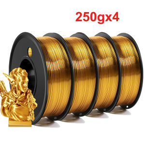 250gx4 3D Printer Filament PLA Silk Gold 1.75mm 250g 500g 1Kg 3D Printer Material pla gold silk Filament wire Vacuum Packaging