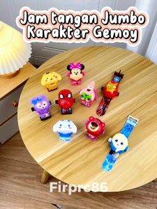 Jam Tangan Anak Perempuan Jumbo Laser Proyektor - Jam Tangan Digital Karakter Kartun | FREE BATERAI