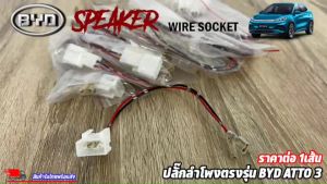 ปลั๊กลำโพงตรงรุ่น รถบริษัท BYD รถไฟฟ้า BYD ชุดปลั๊กลำโพงตรงรู้ ไม่ต้องตัดสาย สำหรับลำโพงต่อเนื่อง รับพร้อมกับเข้ากับปลั๊กลำโพงเดิม ปลอดภัย รักษาความสวยงามบนเรา!