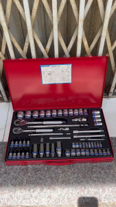 1/4″ + 3/8″ + 1/2″ bộ tuýp 62 chi tiết hệ mét Kingtony 9063MR