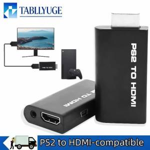 480i 480p 576i PS2 to HDMI-compatible Audio Video Converter Adapter Built-in 3.5mm Audio Output for PS2 All Display Modes
