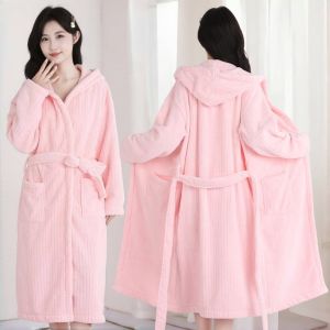 Bộ Đồ Tắm Mùa Đông Cho Nam Và Nữ Có Mũ Trùm Đầu Quần Áo Tắm Nhanh Khô Chất Liệu Cotton Nguyên Chất Đồ Dùng Gia Đình