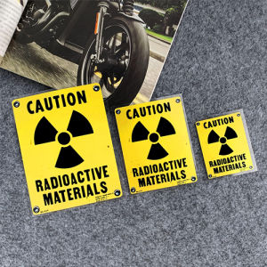 Reflective Caution Radioactive Car Stickers Waterproof Warning Decals
