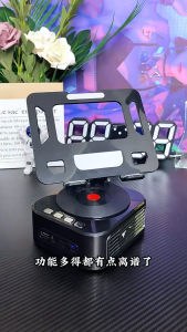 PK05 Wireless Bluetooth Speaker with Power Bank and Multi-function Desktop Rotating Stand for iPad Tablet Bracket