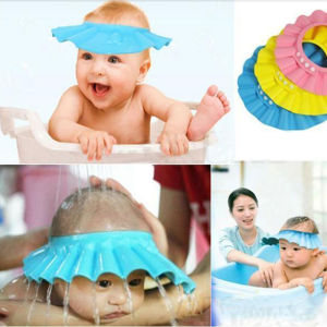 Baby Shower Cap Adjustable Shampoo Hat For Children Shower Toddler Protect Ears Eyes Girl Boy Babys Shower Supplies
