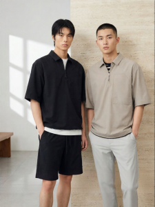 Jack Jones | Fashionable Versatile Trendy Half-Zip POLO Shirt Casual Pants Shorts