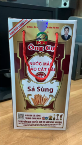 Nước mắm sá sùng thượng hạng 45N - Độ đạm cao dung tích 500ml/1 chai